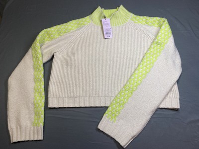 Women's Mock Turtleneck Boxy Pullover Sweater - Wild Fable / Off-White / S