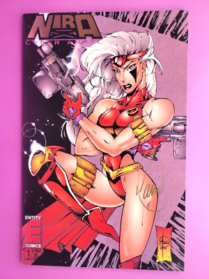 NIRA X CYBER ANGEL   #1 SIGNED BY BILL MAUS COA FINE/VF COMBINE SHIPPING