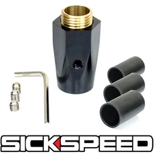 BLACK SHIFT KNOB ADAPTER FOR MANUAL/AUTO SHORT THROW GEAR SHIFTER UN2 KIT B