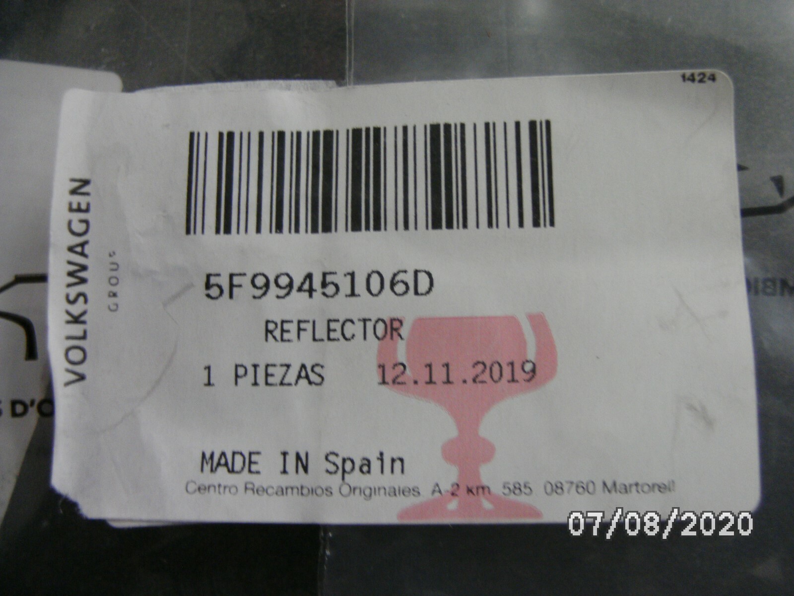 NEW GENUINE SEAT LEON FR ESTATE 20112016 RIGHT REAR BUMPER REFLECTOR