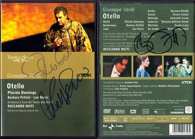 DVD Placido DOMINGO Barbara FRITTOLI Leo NUCCI Signed VERDI: OTELLO MUTI Othello