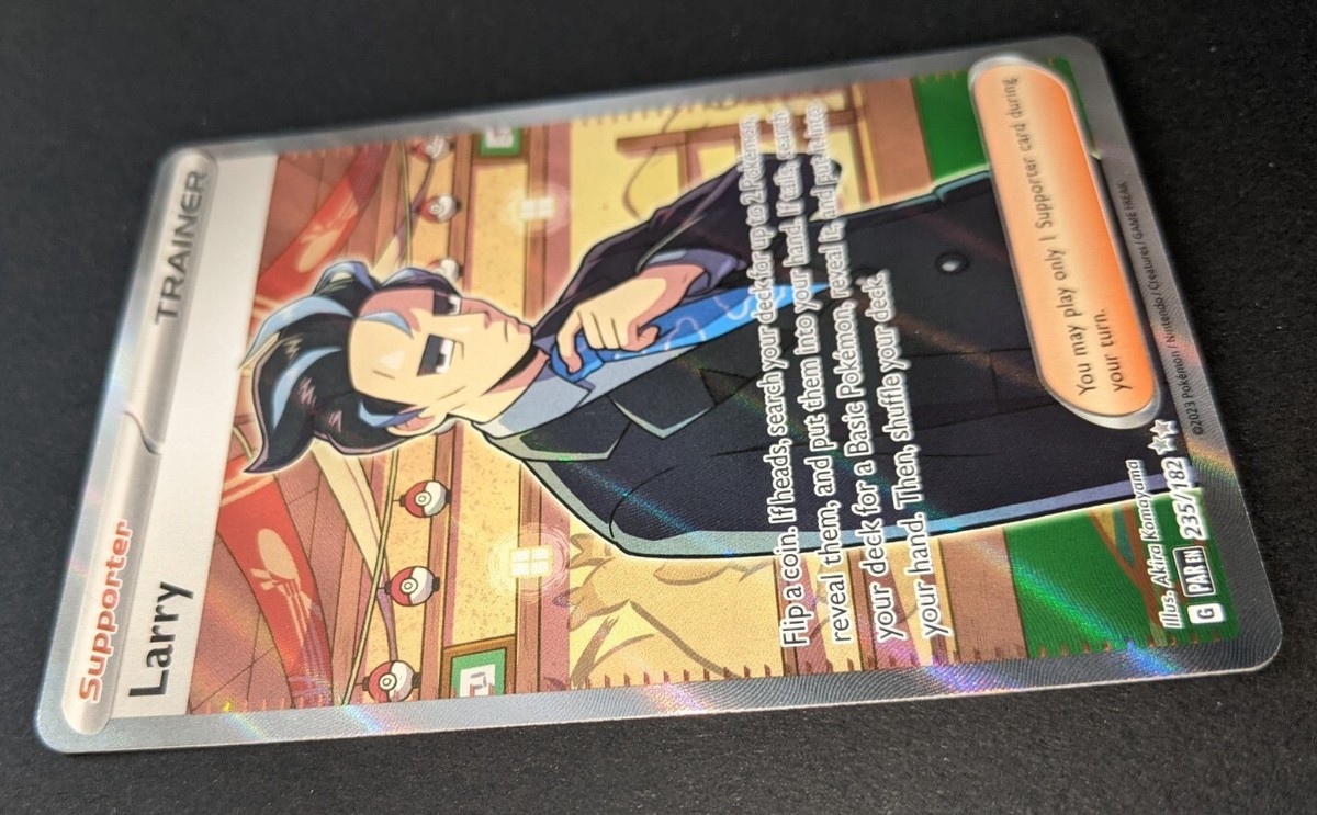 Pokémon TCG: Larry - Paradox Rift 235/182 Ultra Rare - Full Art Trainer