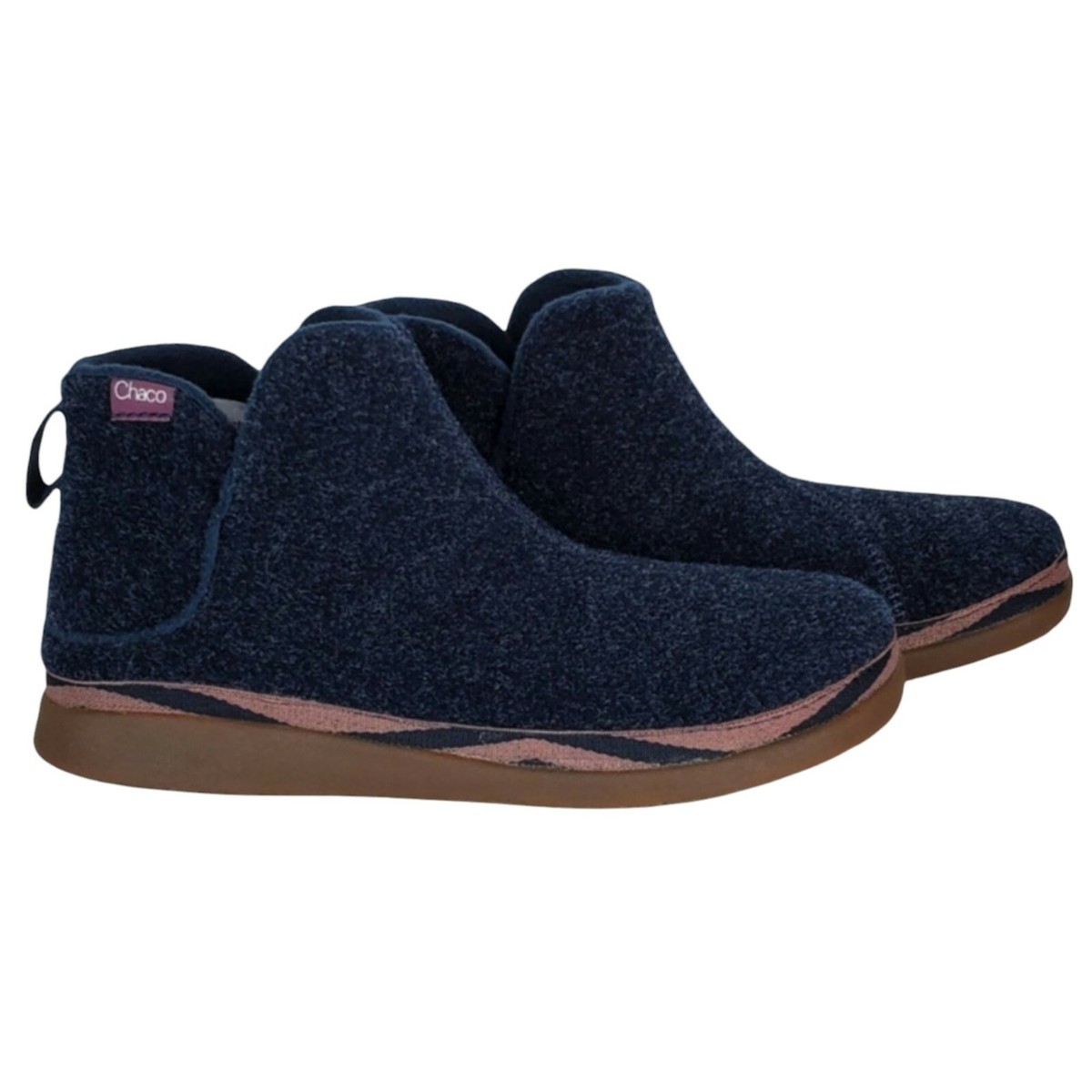 Chaco womens revel mid felt slip on boots navy | eBay display picture 2