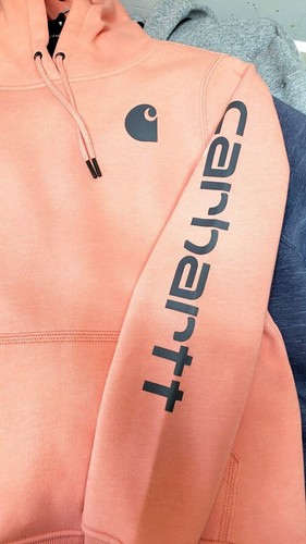 Carhartt 102791-P19 Women's Clarksburg Graphic Sleeve Pullover Sweatshirt - Picture 2 of 4