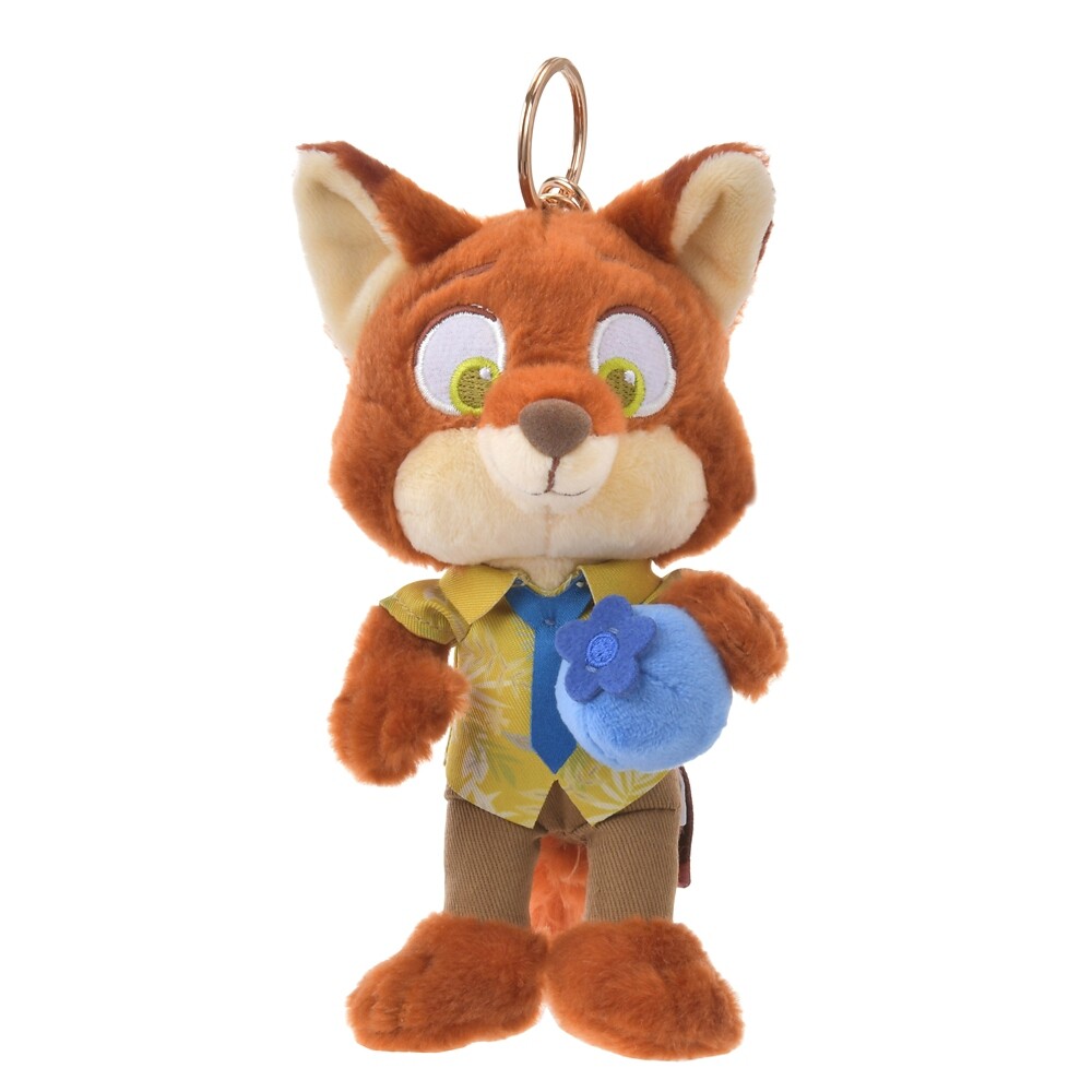 2024 Disney Store Japan Zootopia Nick Wilde Plush Keychain