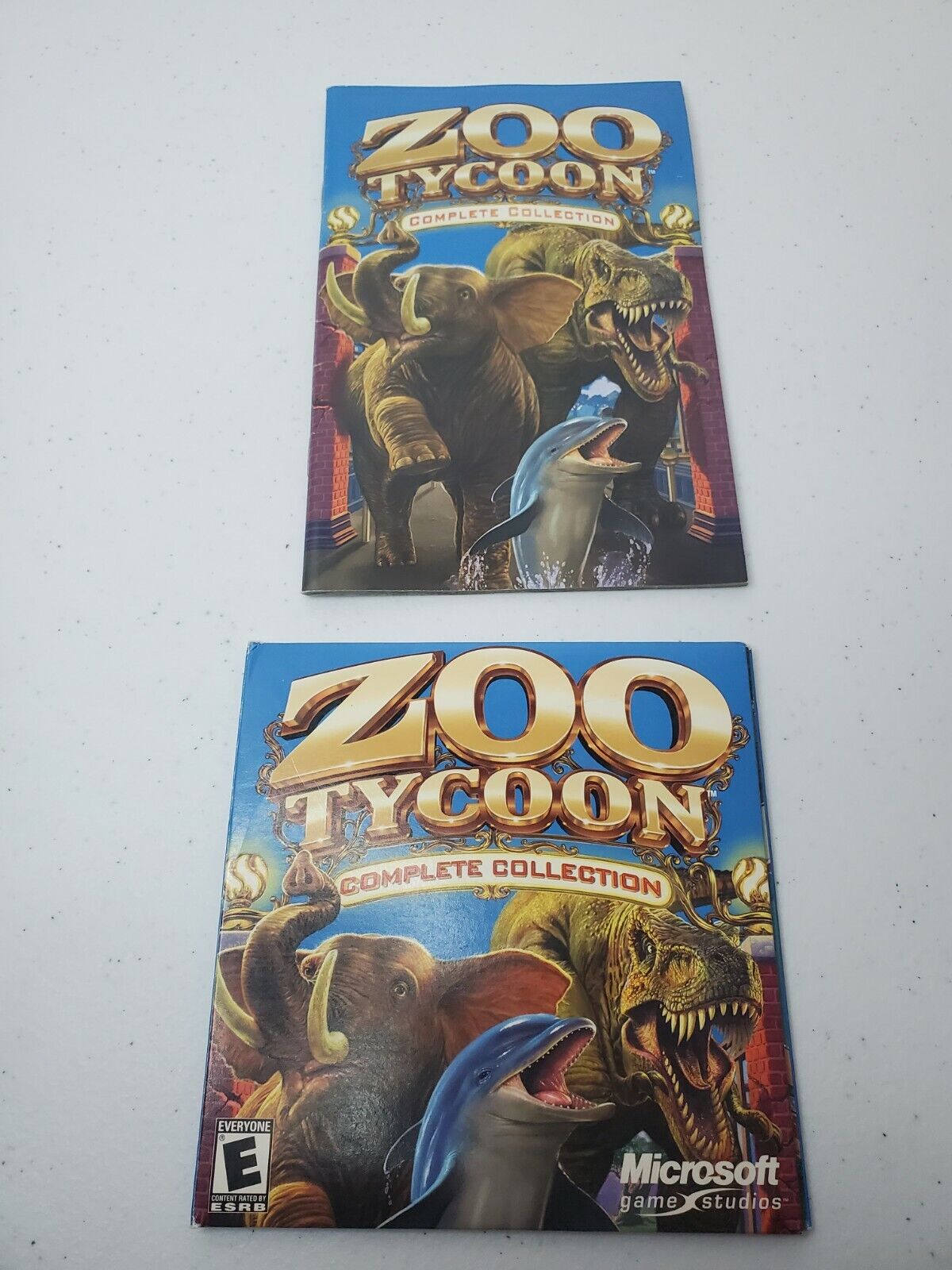 ZOO TYCOON 1 COMPLETE COLLECTION Pc Base Game + Dinosaur Digs & Marine  Mania