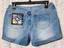 Vintage No Boundaries Womens Denim Shorts Size 9 2002 Deadstock Low Rise Y2K