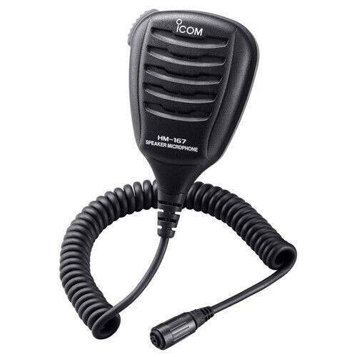 Icom HM167 Speaker Microphone Waterproof Speaker Mic Icom's M72, M73 ...