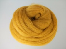 Curry Yellow* 100% Merino Roving Wool Tops for Needle and Wet Felting 50 g