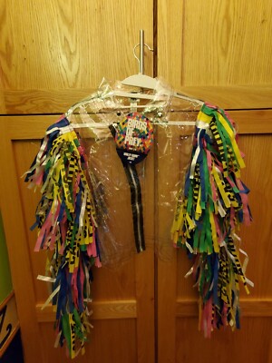 Harley Quinn Clear Caution Tape Jacket Costume L/XL NEW TAGS Joker