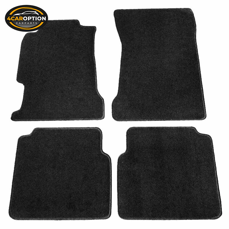 Fits 94-97 Honda Accord Floor Mats Carpet Front & Rear Nylon Black