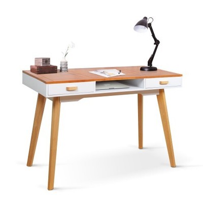 Modern Simple Style Solid Wood Computer Desk,Home Office Writing Desk,Small Desk