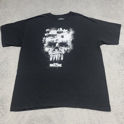 Call Of Duty Shirt WarZone Men 2X Graphic Short Sleeve Black T-shirt