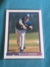 1991 Bowman Baseball Willie Fraser #6 Toronto Blue Jays NJR#1