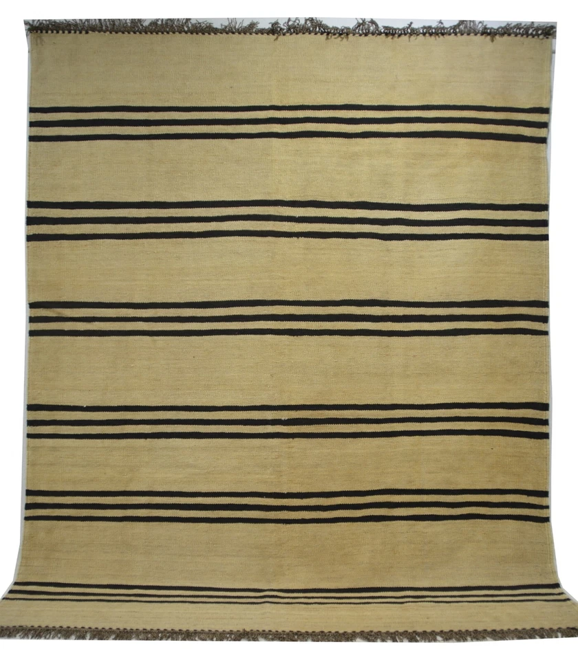 IC664 Handgewebter Teppich Wolle Ghashgai Kelim ohne Farbstoff  243 x 197 - Bild 2 von 4