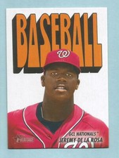 2021 Topps Heritage Minor League Jeremy De La Rosa 72TPCC-12 1972 PACK COVER 