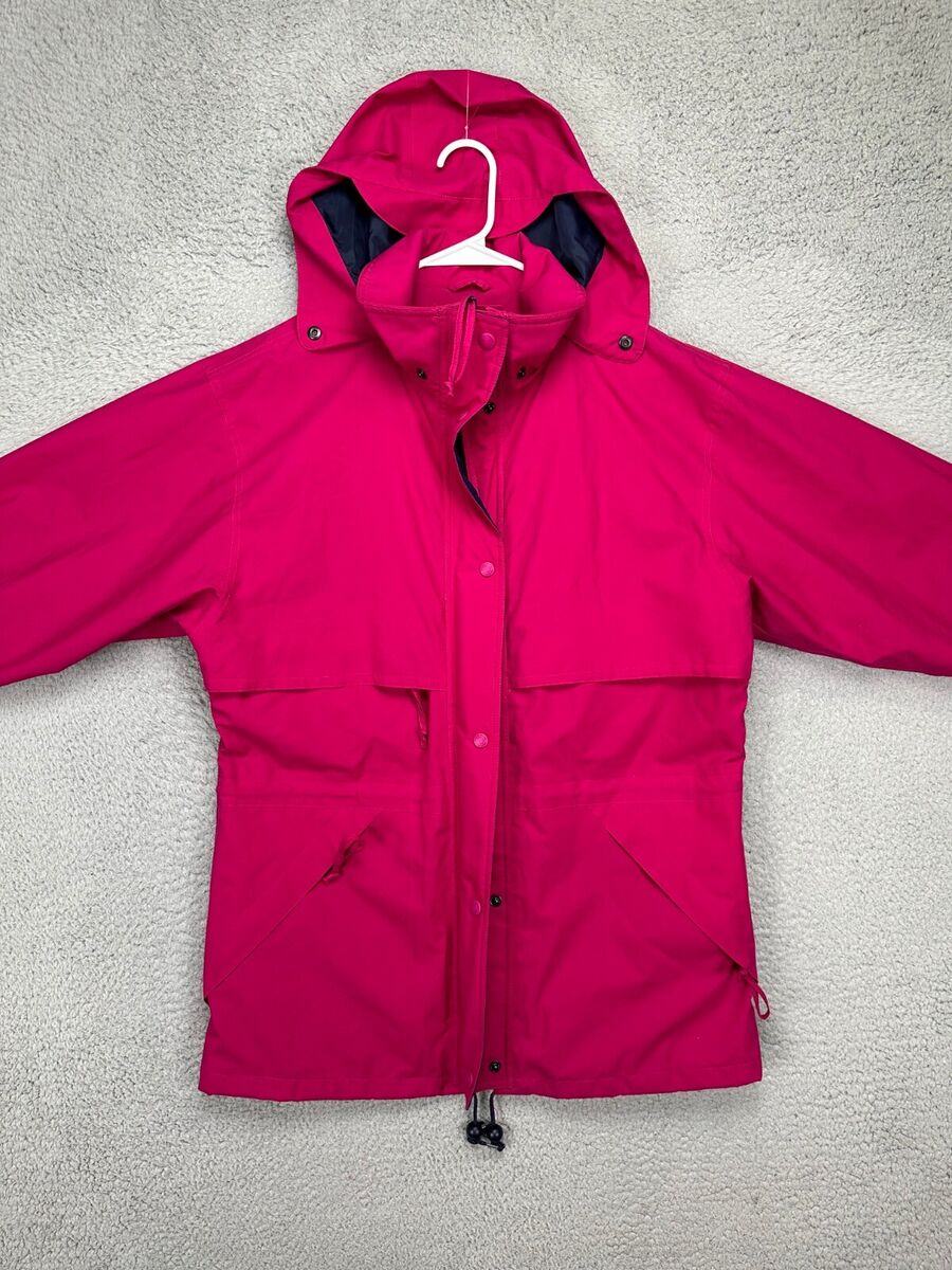 VINTAGE Eddie Bauer Jacket Women Large Pink Zip Snap VINTAGE Eddie Bauer Jacket Women Large Pink Zip Snap
