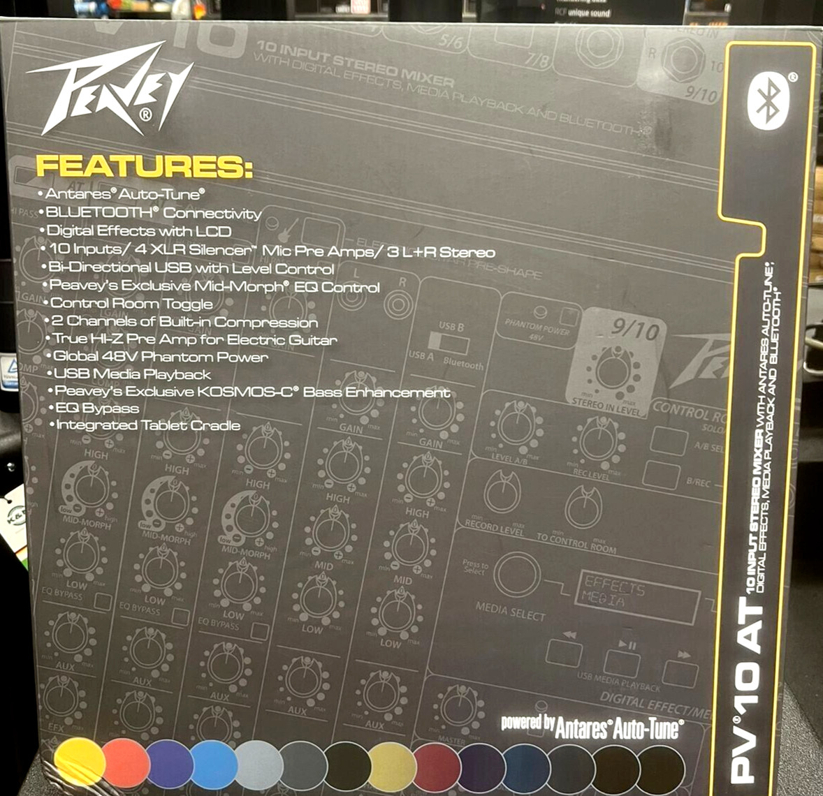 Компактный 10-канальный микшер Peavey PV10BT с Bluetooth MINT 55790₽
