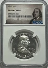 1963 NGC PF68 Star Cameo Proof Ben Franklin Half Dollar 50c Silver