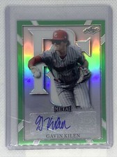 2021 LEAF PERFECT GAME METAL GREEN REFRACTOR GAVIN KILEN AUTO #7/10