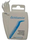 Dentamin Toothpicks Plastic Dental Floss Picks Sticks Flosser 3x60pcs Pocket Box