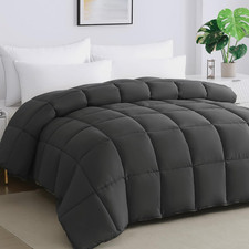 Alaskan King Comforter 132"X 120"- Oversized Extra Large Cloud Soft Marshmallow