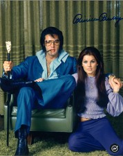 Priscilla Presley Autographed Elvis & Priscilla 8x10 Photo