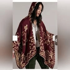 Free People Brown Rown Printed Duster Top