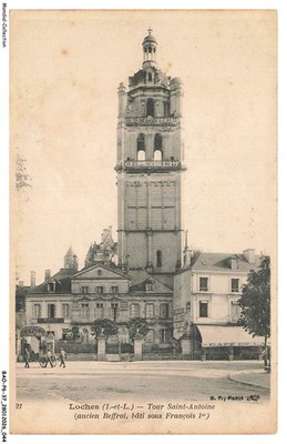 BAOP6-0497-37 - LOCHES - Turm Saint-Antoine - Alter Glockenturm unter Franço gebaut