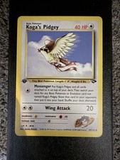 Koga's Pidgey (49) 1st Edition Uncommon Gym Challenge 049/132 MP on eBay