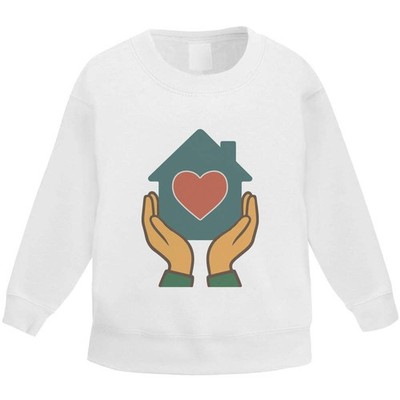 'Home is Where the Heart Is' Kid's Sweatshirt / Sweater / Jumper (KW056616)