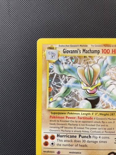 Pokémon Giovanni's Machamp 6/132 Gym Challenge Holo - MP - Picture 3 of 12