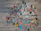 Vintage 80's 90's Figures Accessories Lot Gi Joe, Ninija Turtles ,