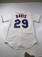 Majestic Ike Davis #29 New York Mets Home MLB Baseball Jersey Mens Size Small