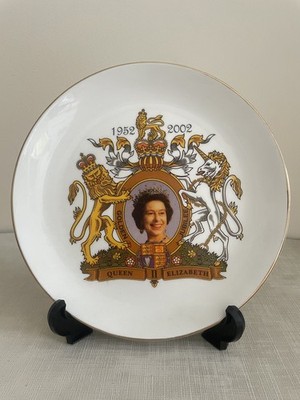 Queen Elizabeth II's 2002 Golden Jubilee Bone China Plate - James Gerard & Co