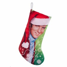 Elvis Presley With Santa Hat Stocking, 19"