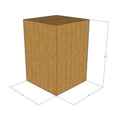 100 9x9x13 Kraft Brown Corrugated Shipping Boxes 48 ECT Double-Wall New