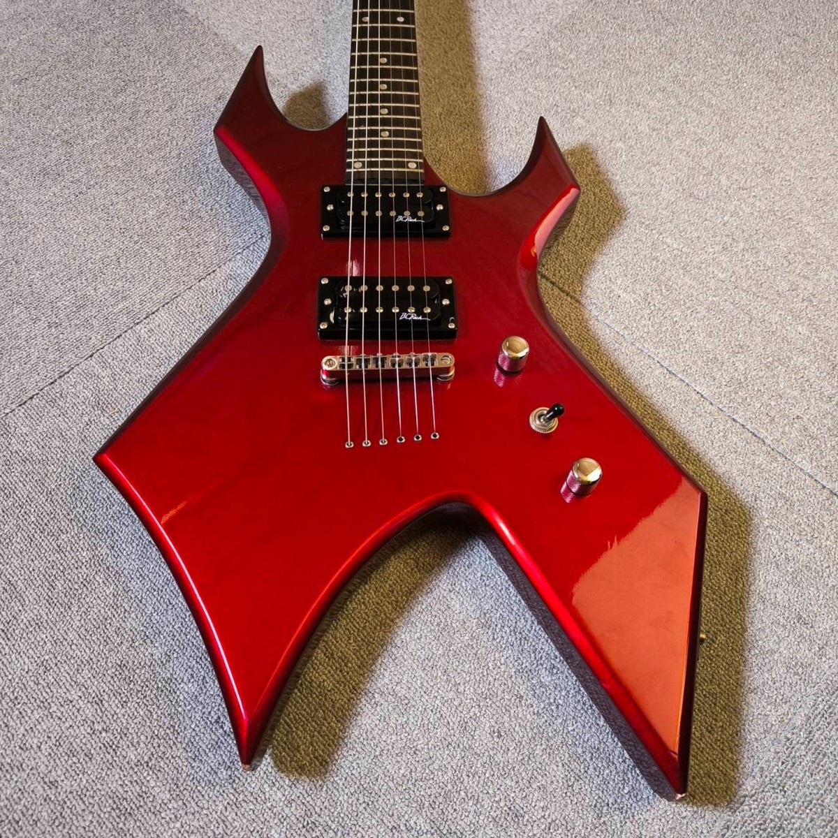 B.C.Rich Warlock Electric Guitar Red Black Bolt On Shipping about