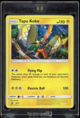 2017 Pokemon TCG Sun & Moon Tapu Koko Holo Black Star Promo #SM31