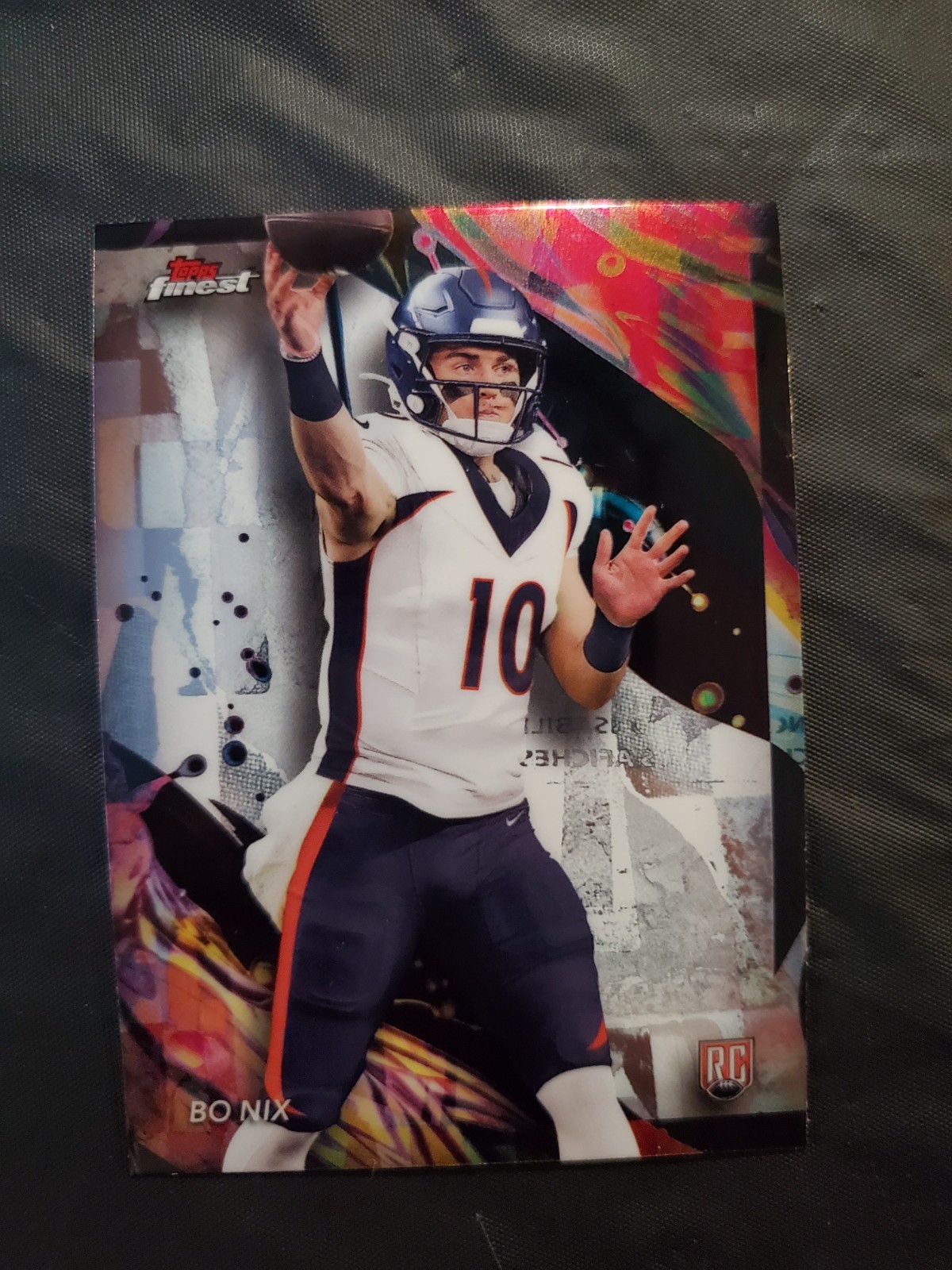 2024 Topps Finest Bo Nix Uncommon #163 (RC) BRONCOS