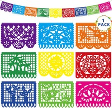 18 FT Cinco De Mayo Party Decorations, 1 Pack Fiesta Banner with 9 Colorful