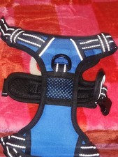 PHOEPET No Pull Dog Harness Size Small Blue Reflective Adjustable Vest with Hand