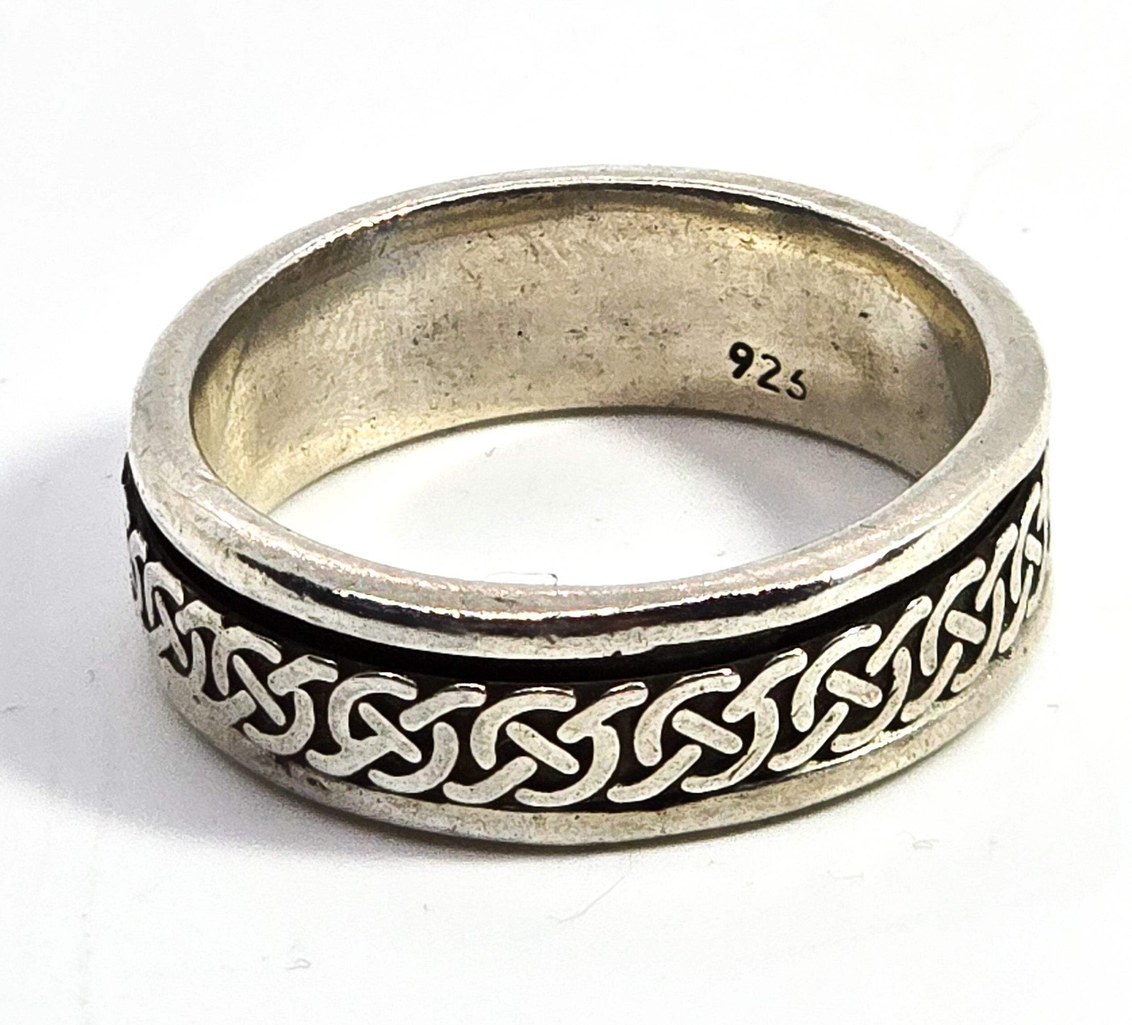 Celtic Trinity knot solid sterling silver fidget … - image 2