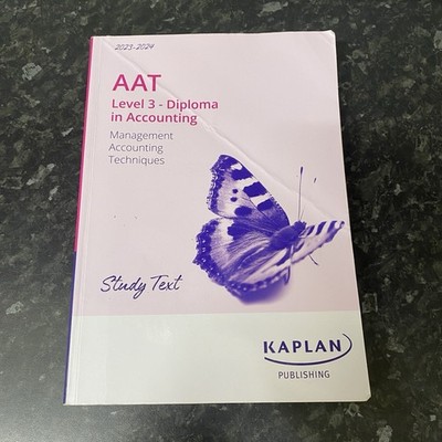 Kaplan AAT Level 3 Management Accounting Study Text PB 2024-2025 +MyKaplan