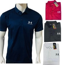 Image of UNDER ARMOUR SHORT SLEEVE STRETCH HEAT GEAR GOLF POLO SHIRT