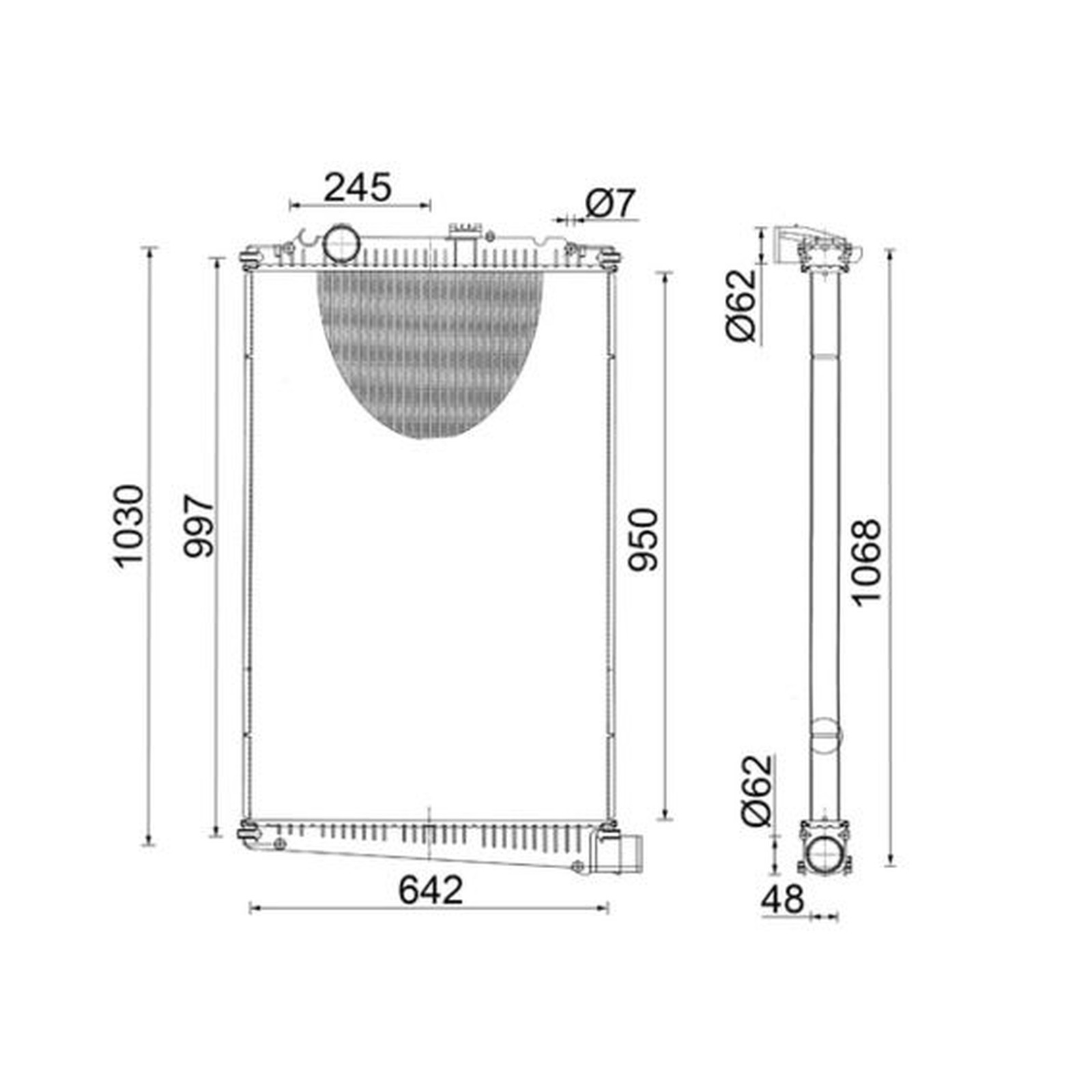 Mahle Radiator - CR1048001S - Efficient Cooling for Optimal Performance