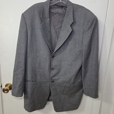 Giorgio Armani Le Collezioni Blazer Mens Gray Cashmere Wool Sport Coat Italy
