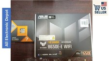 New AMD Ryzen 7 7800X3D CPU ASUS B650E-E TUF Gaming WiFi AM5 Motherboard