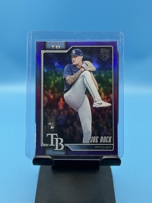2026 Topps Series 1 - Joe Rock Tampa Bay Rays #134 Purple /250