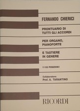 F. CHIERICI - PRONTUARIO DI TUTTI GLI ACCORDI - PIANOFORTE, ORGANO E TASTIERE